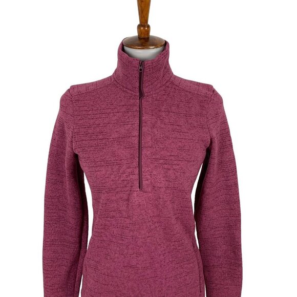 Under Armour Half Zip Fleece XS Pink Lined ColdGear Athletic Warm - Picture 2 of 6